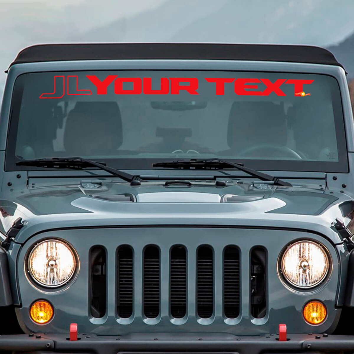 Jeep Wrangler JL JLU Wrangler voorruit banner vinyl sticker sticker
