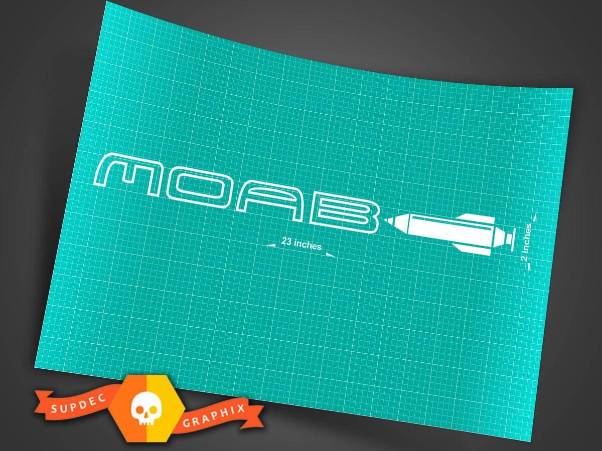 Moab Wrangler Motorkap Spatbord Decal Stickers 2 voor Jeep TJ JK CJ YJ Rubicon