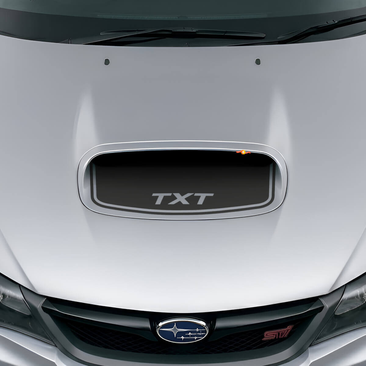 Aangepaste Blackout Motorkap Luchtinlaat Vinyl Decal voor Subaru Impreza WRX STI