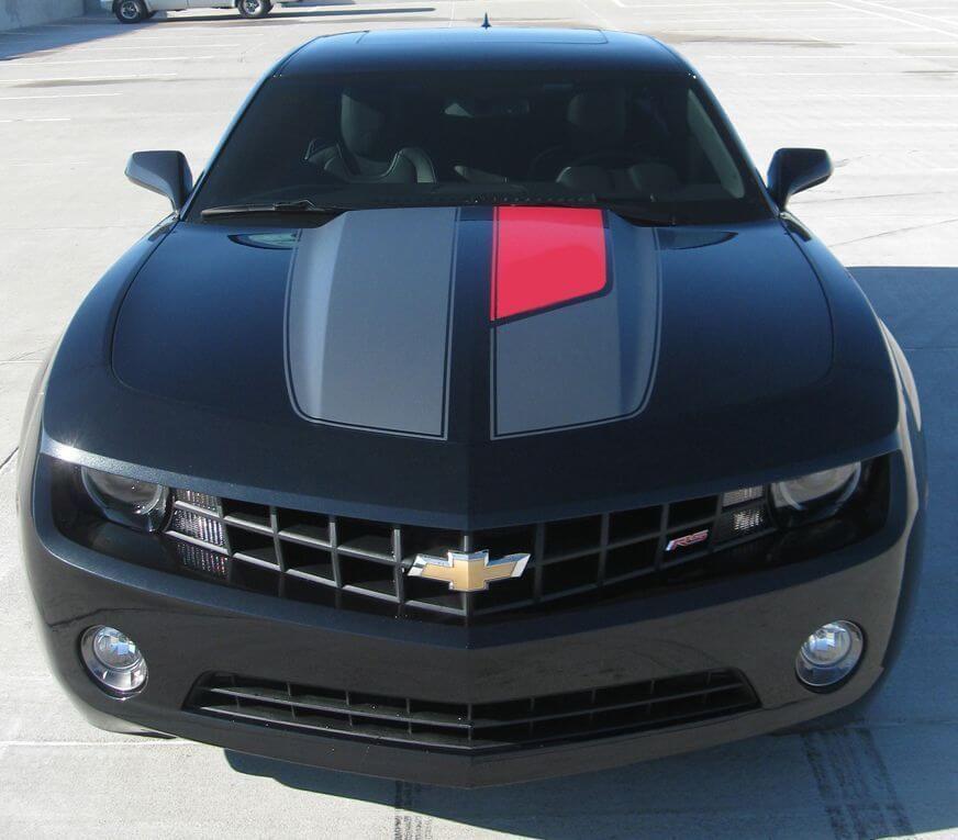 Racing Rally Stripes Sticker Decal 45e verjaardag Grafisch past op 2014 Camaro RS LS V6
