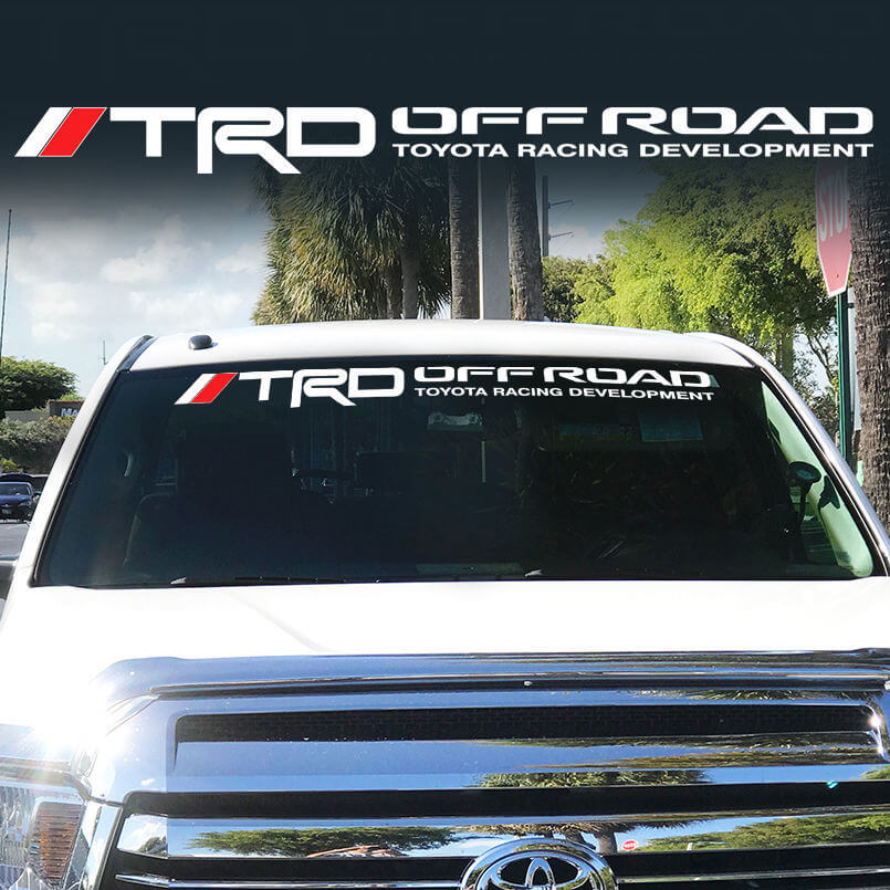 TRD Stijl Off Road Voorruitbanner Sticker voor Toyota Tacoma Tundra