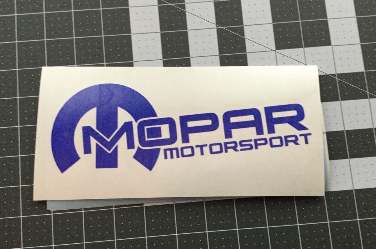 Mopar Motorsport Zij Vinyl Decal Set voor Dodge Auto's