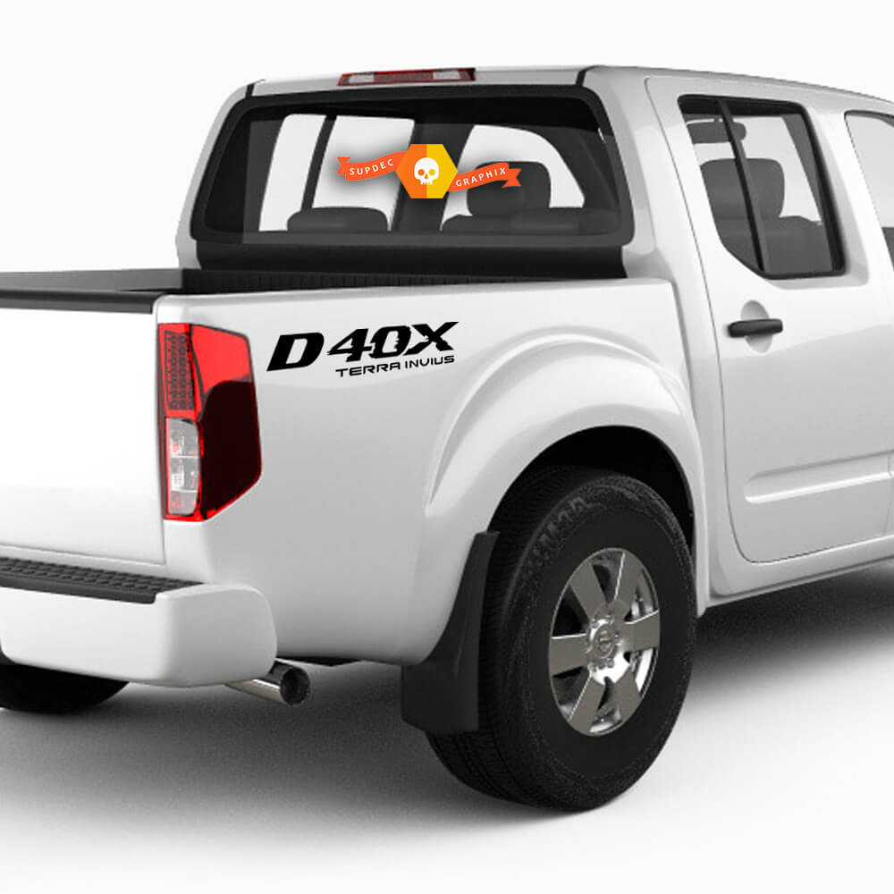 2X Nissan Frontier D40X Vinyl Beide Side Stickers Decals 4x4 Graphics