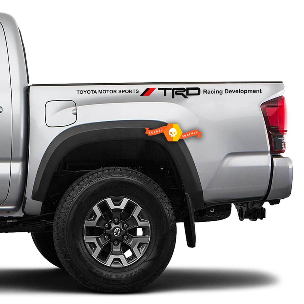 Toyota Motor Sports TRD Vinylsticker voor zijkant laadbak Toyota Tacoma