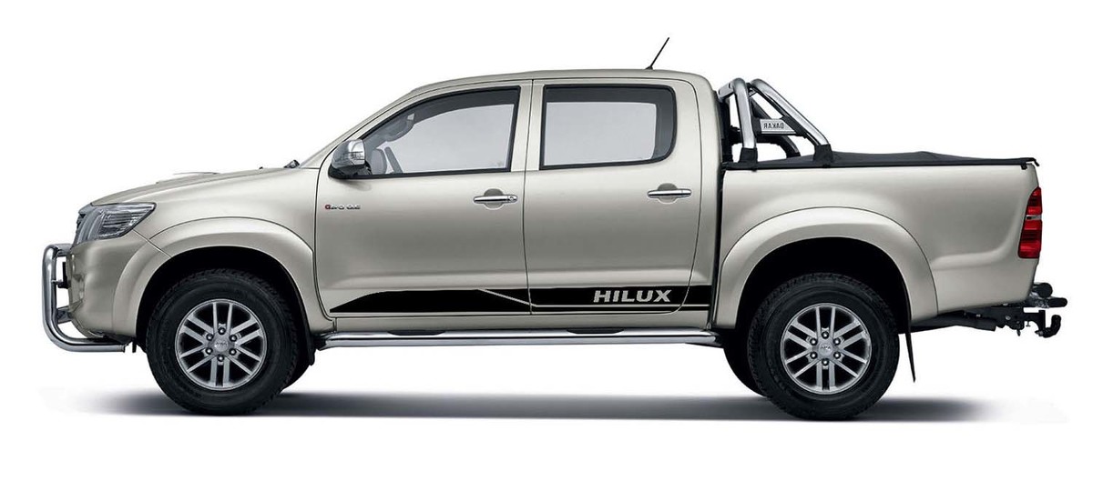 Branded Stripes Rocker Panel Vinyl Sticker voor Toyota Hilux