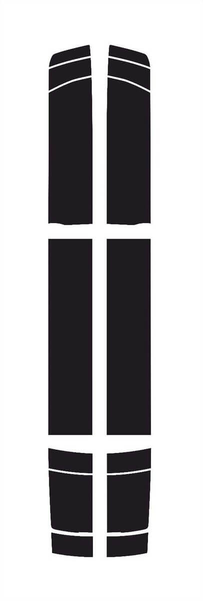 Racing Stijl Strepen Motorkap Dak Kofferbak Vinyl Decal Sticker voor Chevrolet Camaro 2016-2017