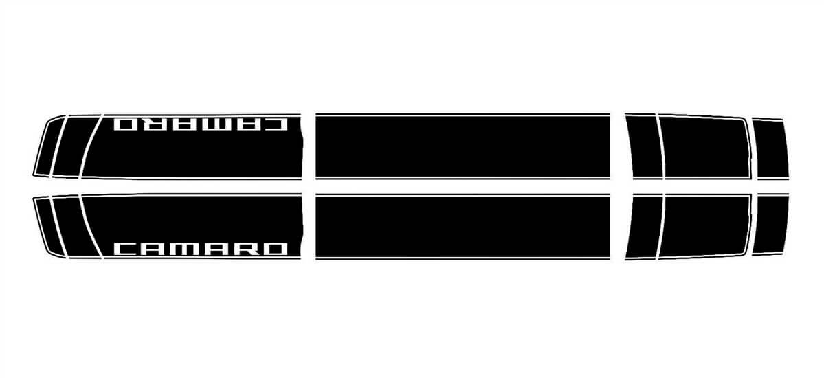 2016-2017 Camaro Pin Stripe Rally Vinyl grafische stickers stickers Racing strepen SS RS
