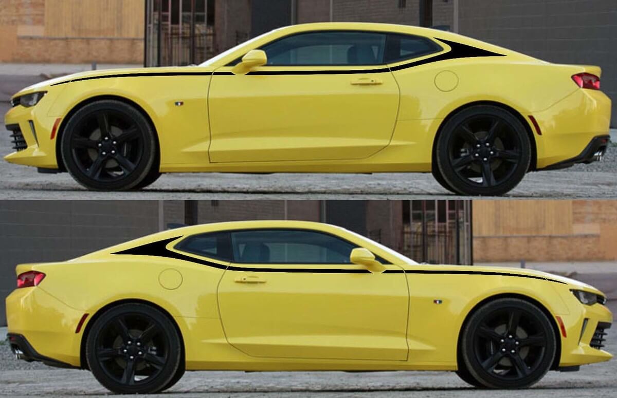 C-stijl bovenste accent grafische stickers stickers strepen voor Camaro 2016 - 2018
