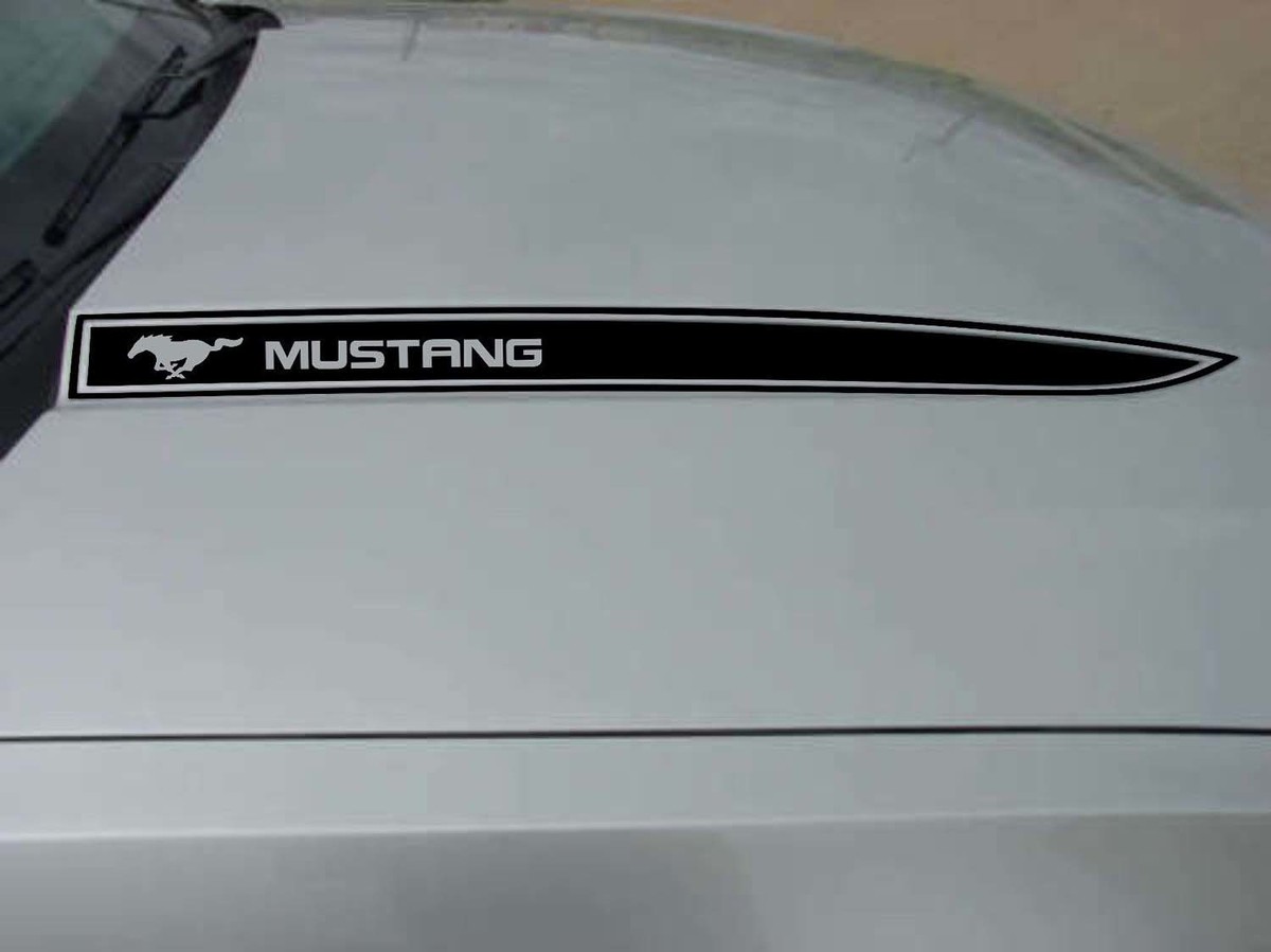 FORD MUSTANG Hood Spear Graphics Kit Stickers Decals Trim Emblemen logo 2010-2014
