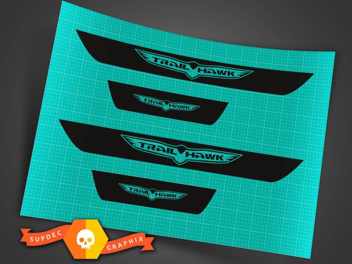 Trailhawk Stijl Deurdrempel Vinyl Decal Kit voor Jeep Trailhawk 2014-2017