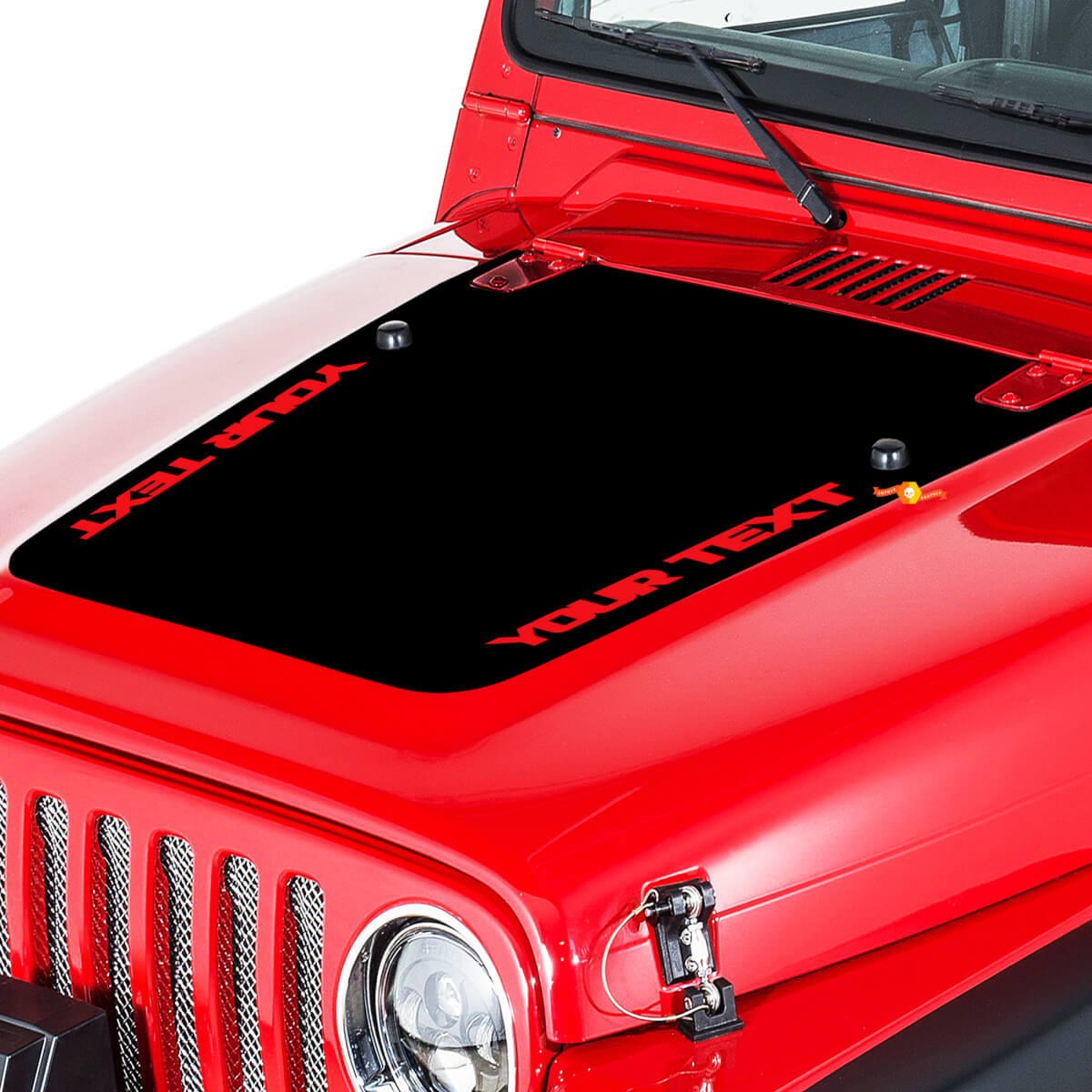Jeep Wrangler (1999-2006) Aangepaste vinyl motorkap sticker stickerkit - Wrangler
