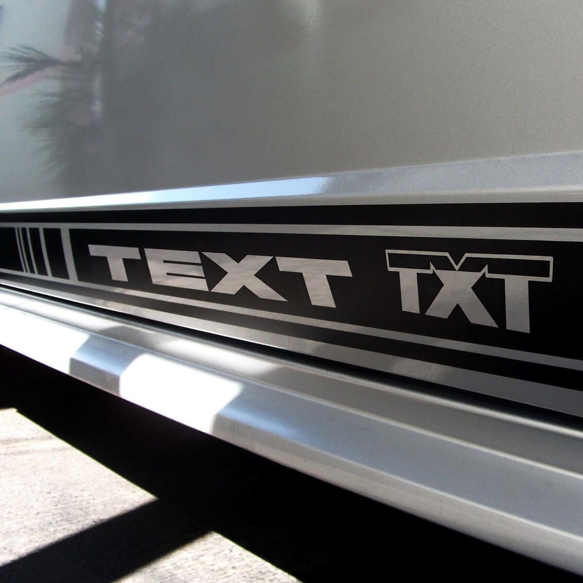 TEXT TXT Onderzijde en zijkanten vinyl decal kit voor Ford Mustang GT 1999-2020