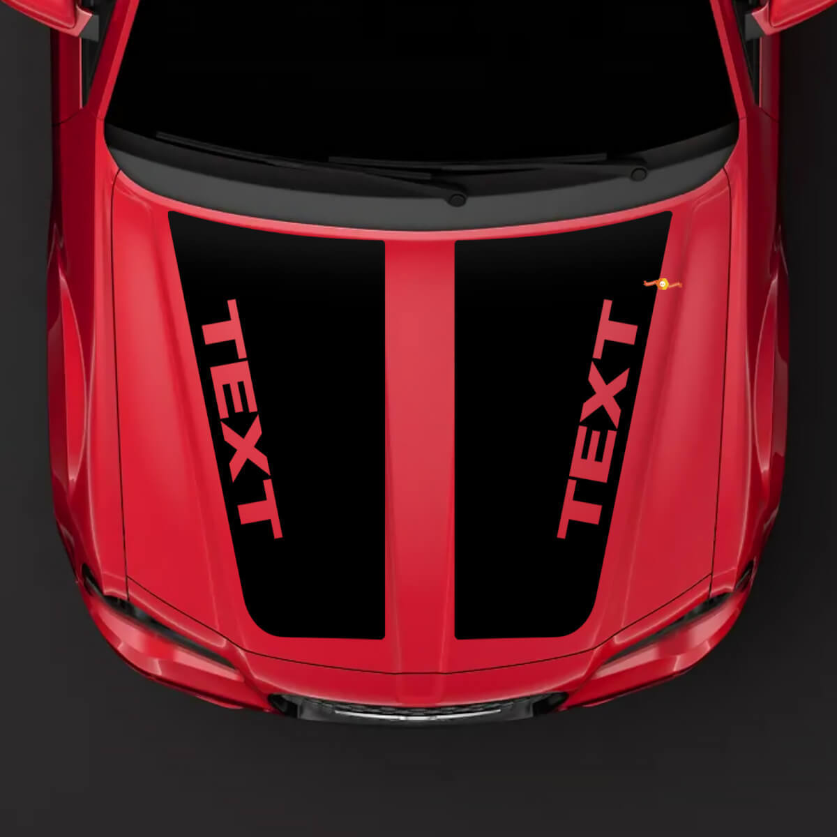 Blackout Custom Motorkap Strepen Vinyl Decal voor Chrysler 300C SRT-8 2005-2010