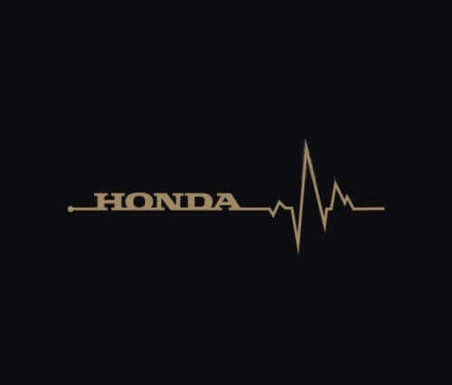 Honda Heartbeat Pulse Side Vinyl Decal Paar voor Honda Auto's