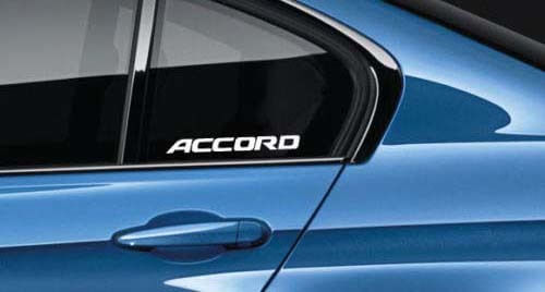 Merkletters Zijraam Vinyl Sticker Voor Honda Accord