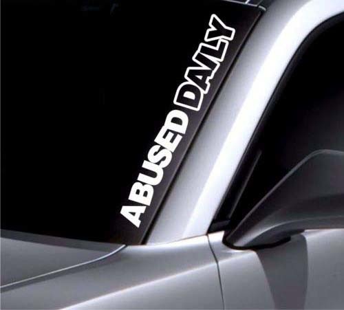 elk Klassiek voor mij Misbruikt dagelijkse voorruit sticker banner vinyl decal bumper sticker  voor Mazda BMW