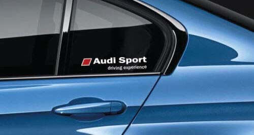 Audi Sport Driving Experience zijraamsticker set voor Audi-auto's