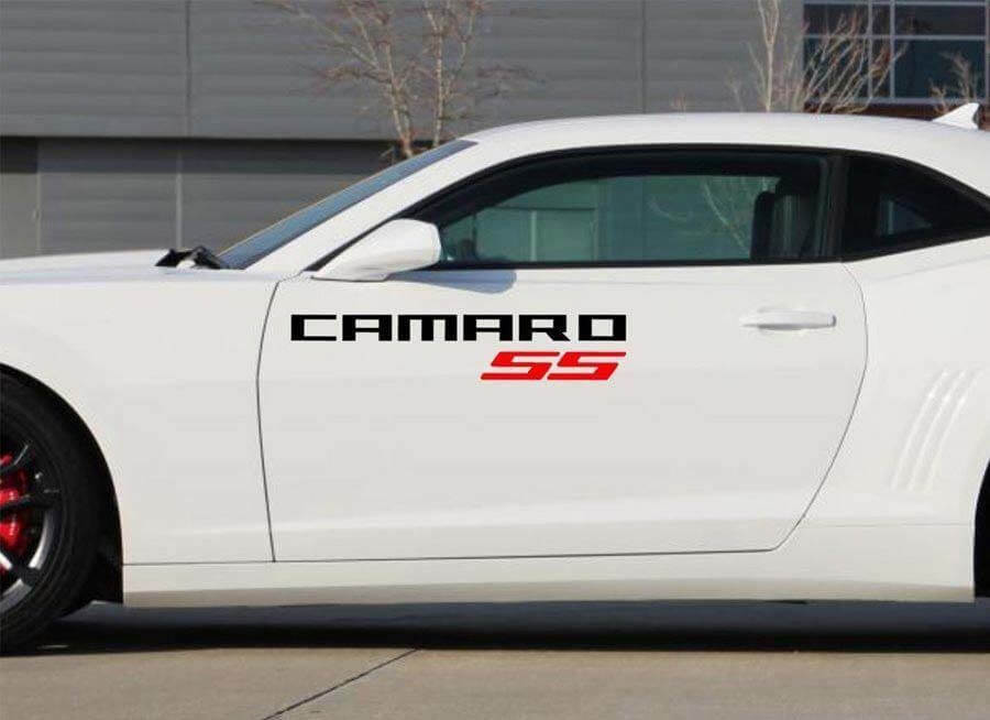 2X Chevrolet Camaro SS vinyl deuren logo's sticker stickers graphics 2011-2018
