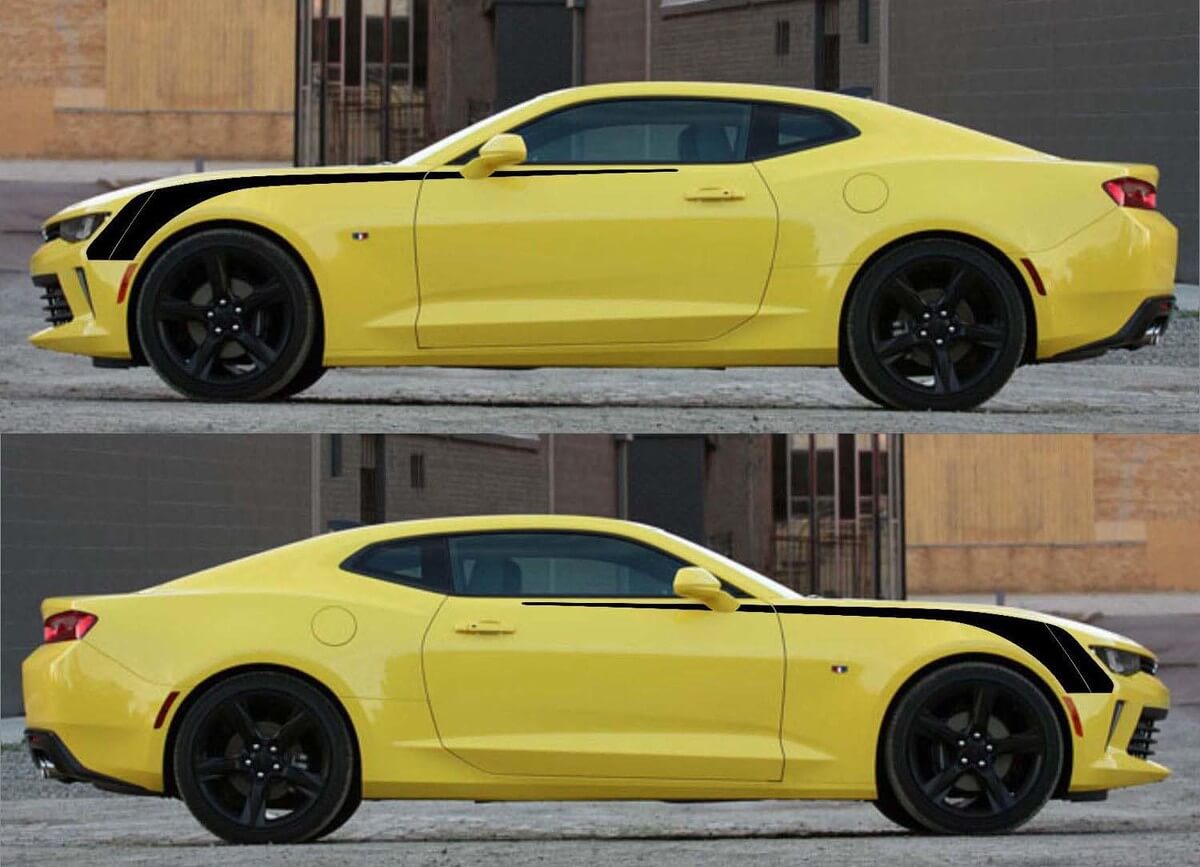 Voorzijde Hockey Vinyl Graphics Stickers Decals Strepen voor Camaro 2016 - 2018
