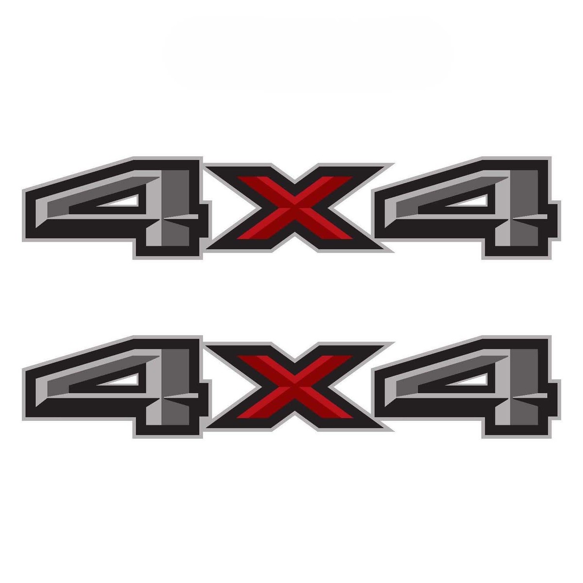 Set van 2: 2018 Ford F-150 4X4 off-road vinyl sticker pick-up truck zijbed