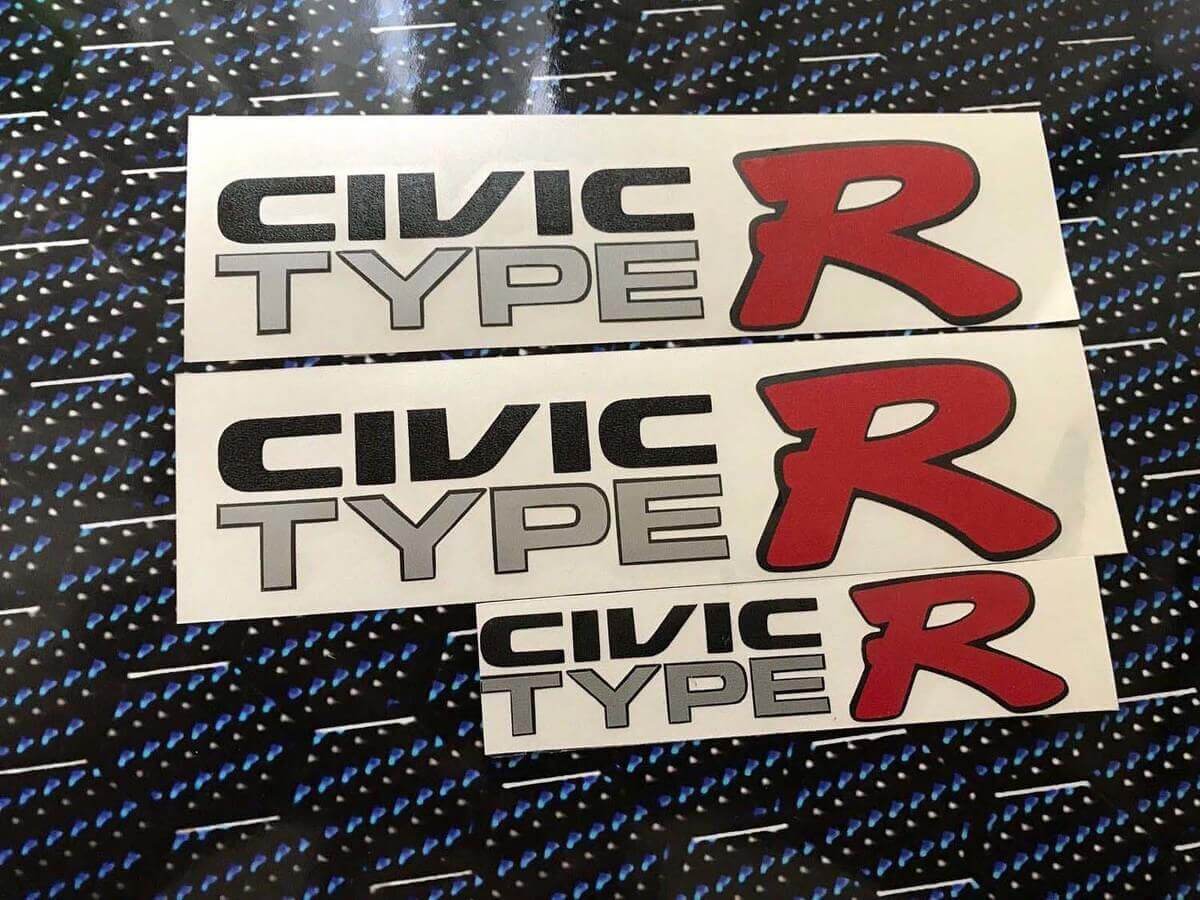 Civic Type R Stijl Vinyl Decal Kit voor Honda Civic EK9