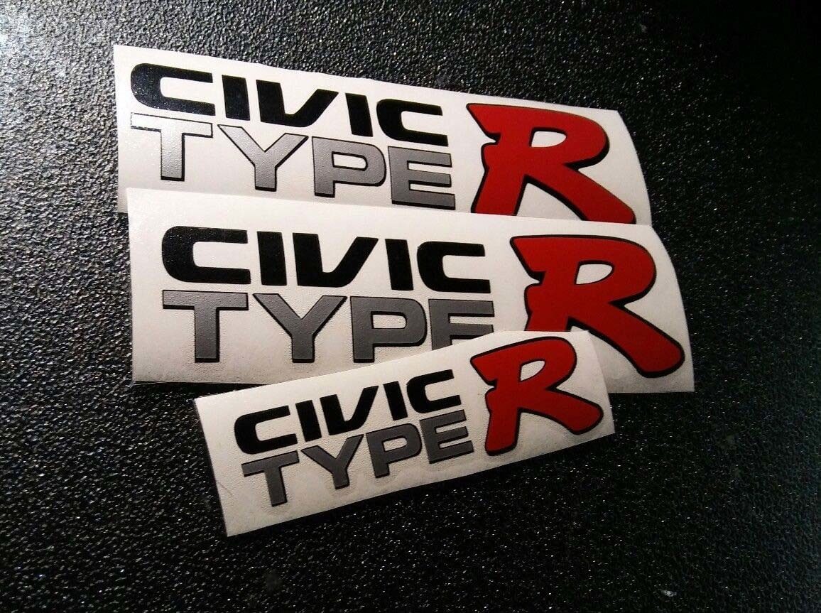 Civic Type R Stijl Vinyl Stickerset voor Honda Civic EK9