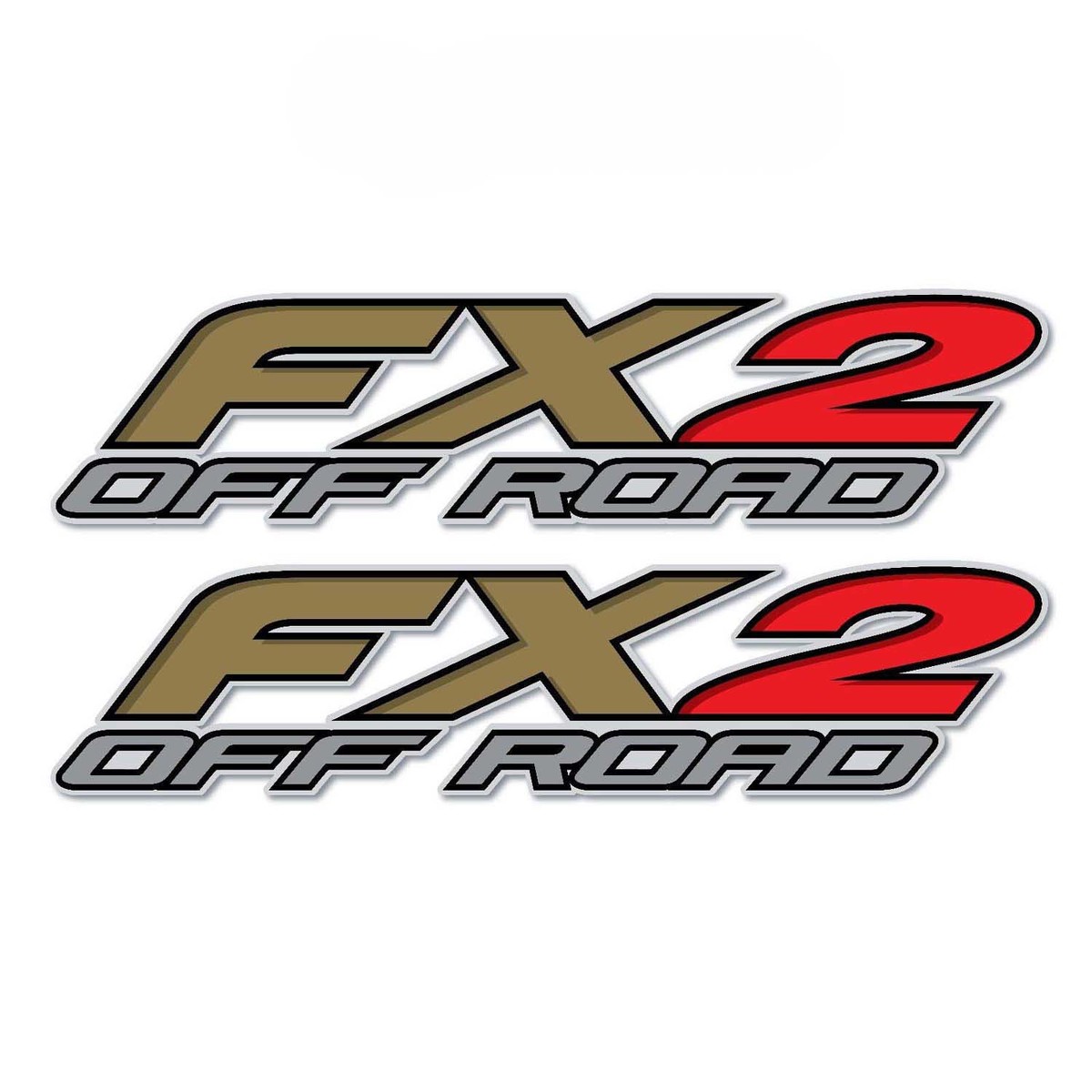 Set van 2: FX2 Off Road truck bed side vinyl decal sticker auto auto