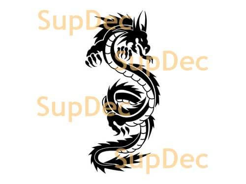 Draken Vinyl Kunst Muur Raam Badkamer Sticker Decal #12