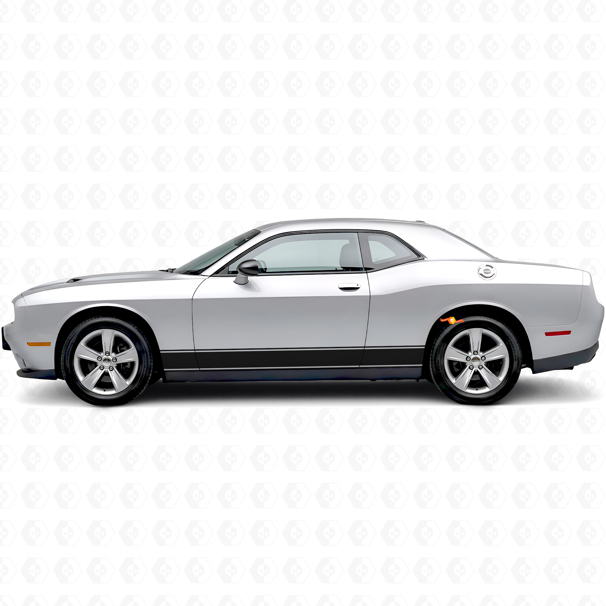 Rechte Omlijning Strepen Instaplijst Vinyl Decal Sticker voor Dodge Challenger