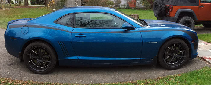 Vinyl Decal Kit met Hockeystijl Zijstrepen voor Chevrolet Camaro 2010-15