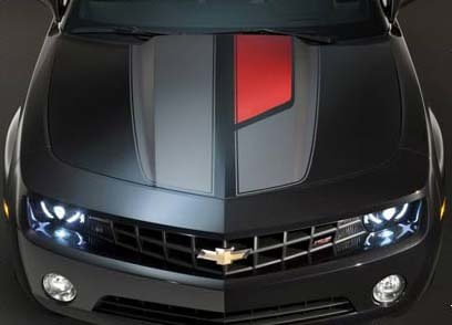 2010 en later Chevrolet Camaro 45e verjaardag stijl Rally Stripe Kit vinyl stickers stickers
