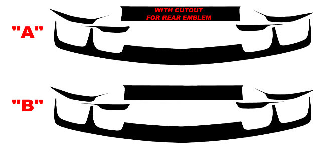 2010-2013 Chevrolet Camaro kofferbak en dashboard verduisterende vinylstickers
