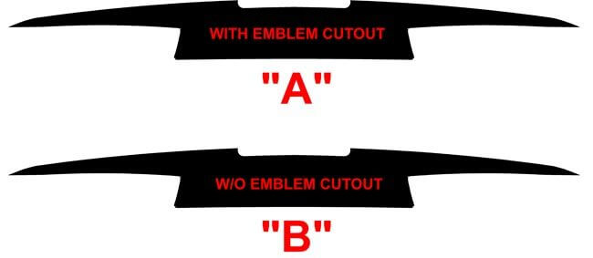 2016 en later Chevrolet Camaro Extended Rear Trunk Blackout Stickers-stickerset
