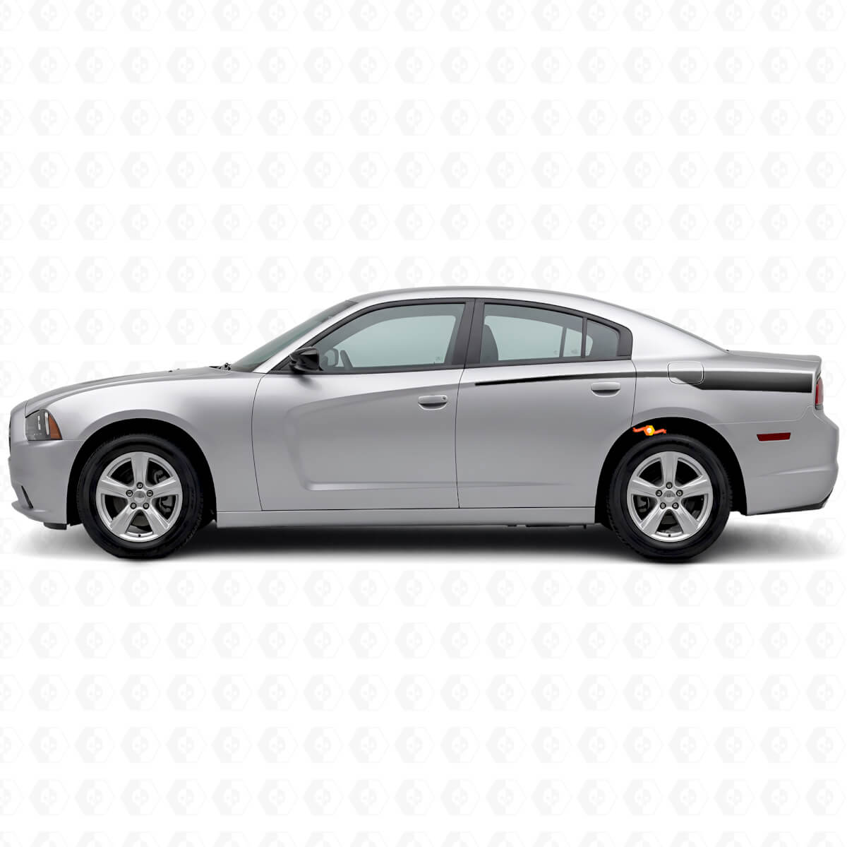 Afnemende Streep Achterzijde Vinyl Decal voor Dodge Charger 2011-2014