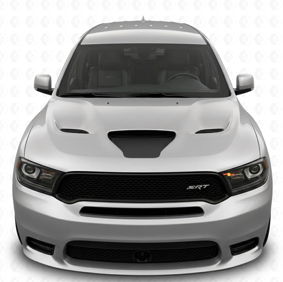 2018 en later Dodge Durango SRT / RT / GT Sport Hood Scoop Blackout stickerstickerset
