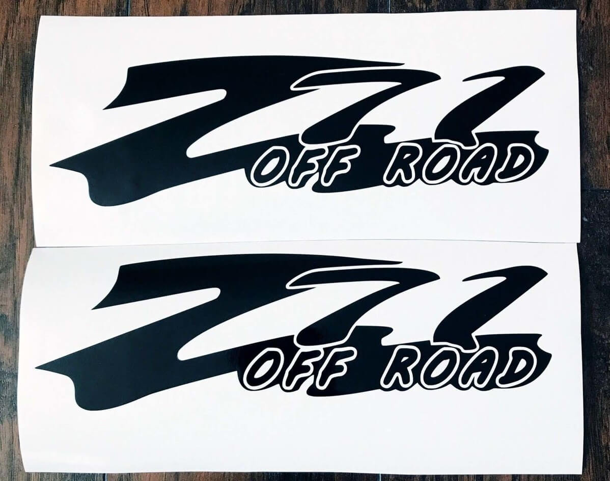 Chevy Z71 Off Road Body Stickers Decals Nieuwe 2PC Set 14 Kleuren Silverado Tahoe Suburban
