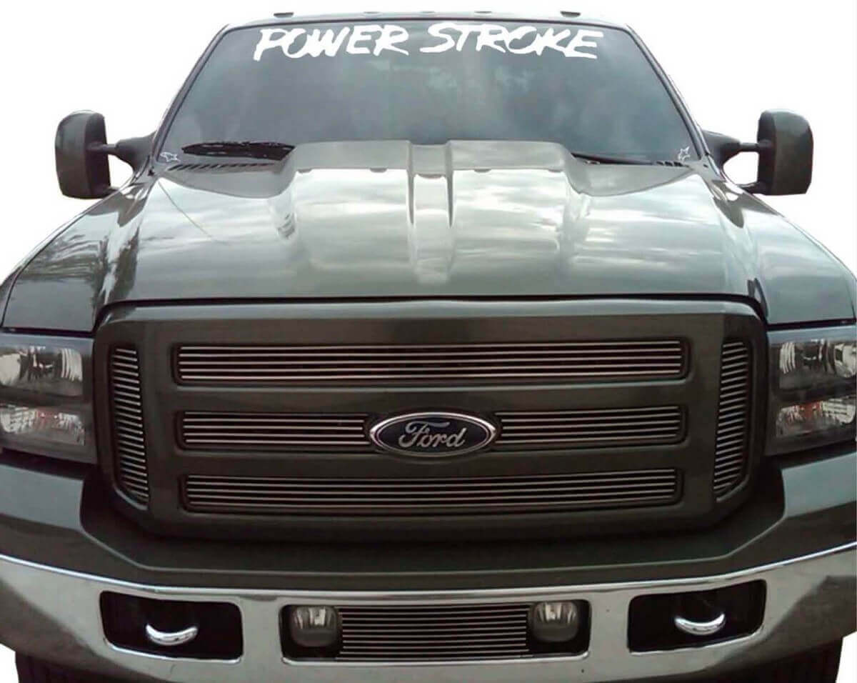 Power Stroke Voorruit Vinyl Decal Stickers voor Musclecar Expedition 1950-2017
