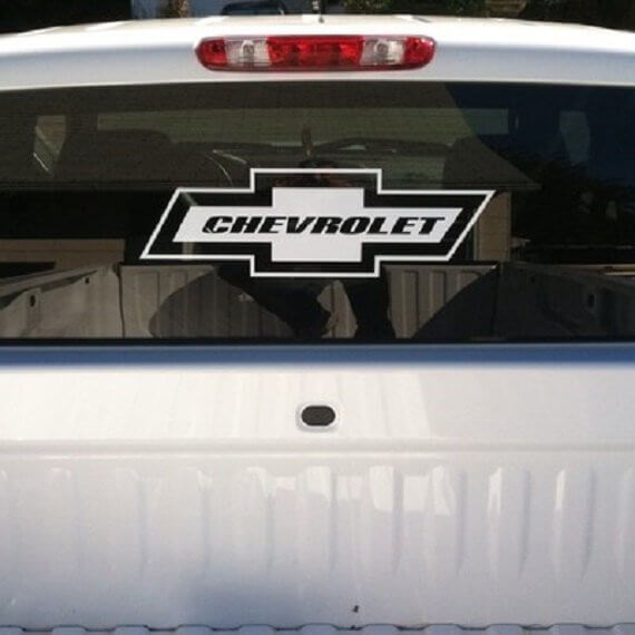 22 Inch Chevrolet Raamsticker Decal - Uw keuze van kleur

