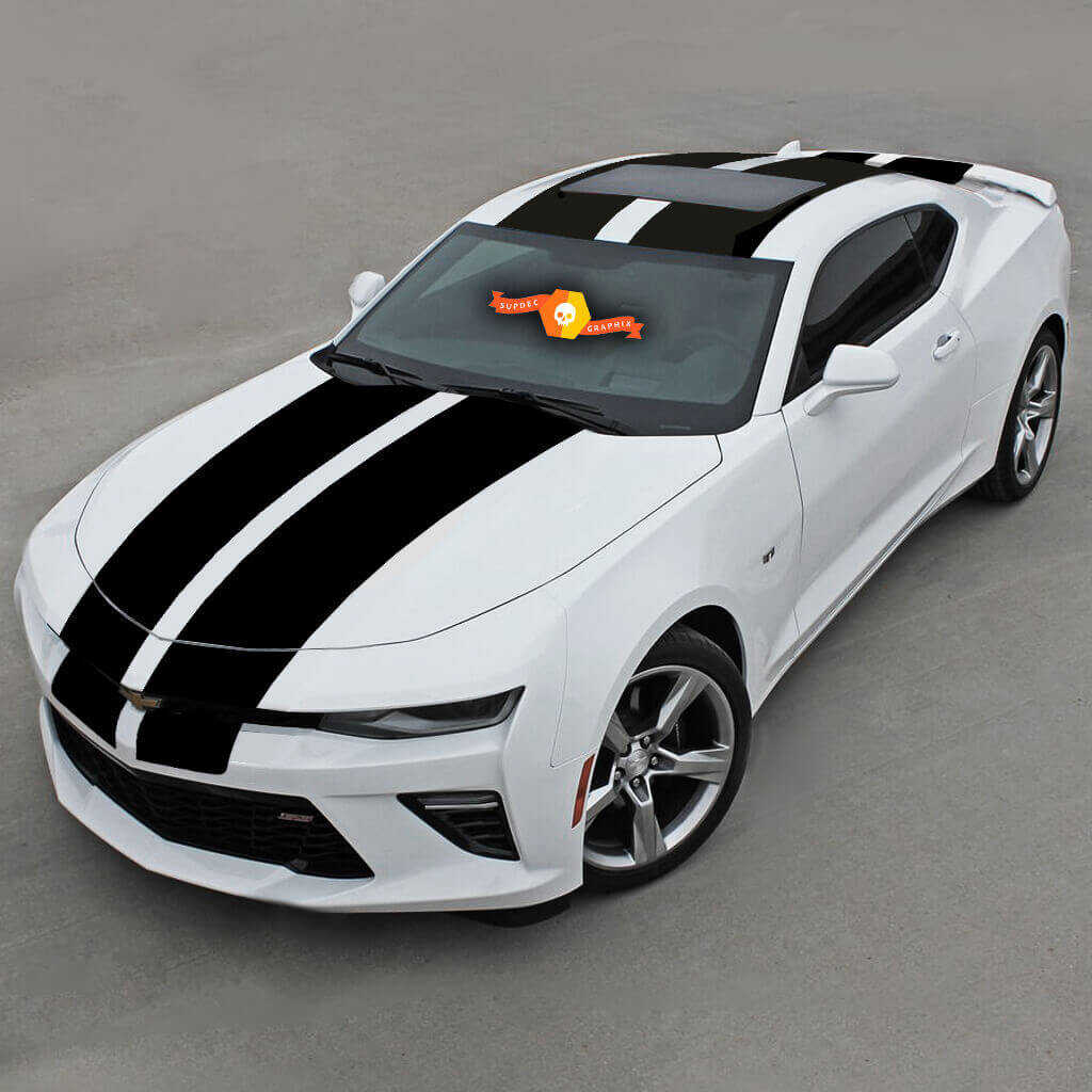Chevrolet Camaro 2016-2018 Over The Top Racing dubbele vinylstrepen
