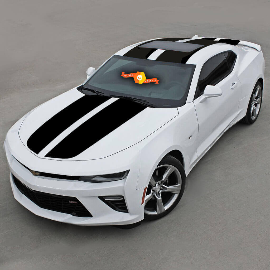 Over The Top Racing Dubbele Vinyl Strepen Vinyl Decal Sticker voor Chevrolet Camaro