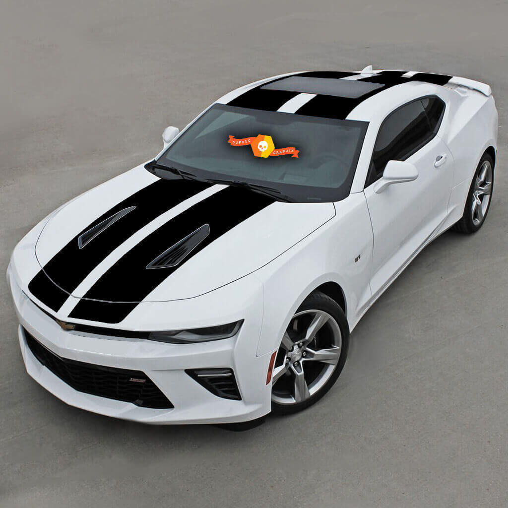 Chevrolet Camaro 2016-2018 -ss- Top Racing dubbele vinylstrepen