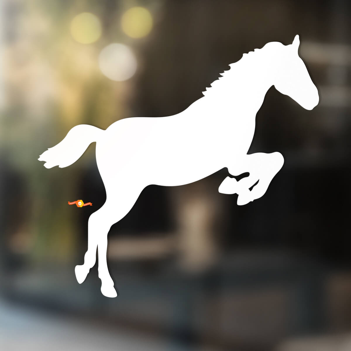 Paard vinyl kunst muur raam badkamer sticker sticker #6
