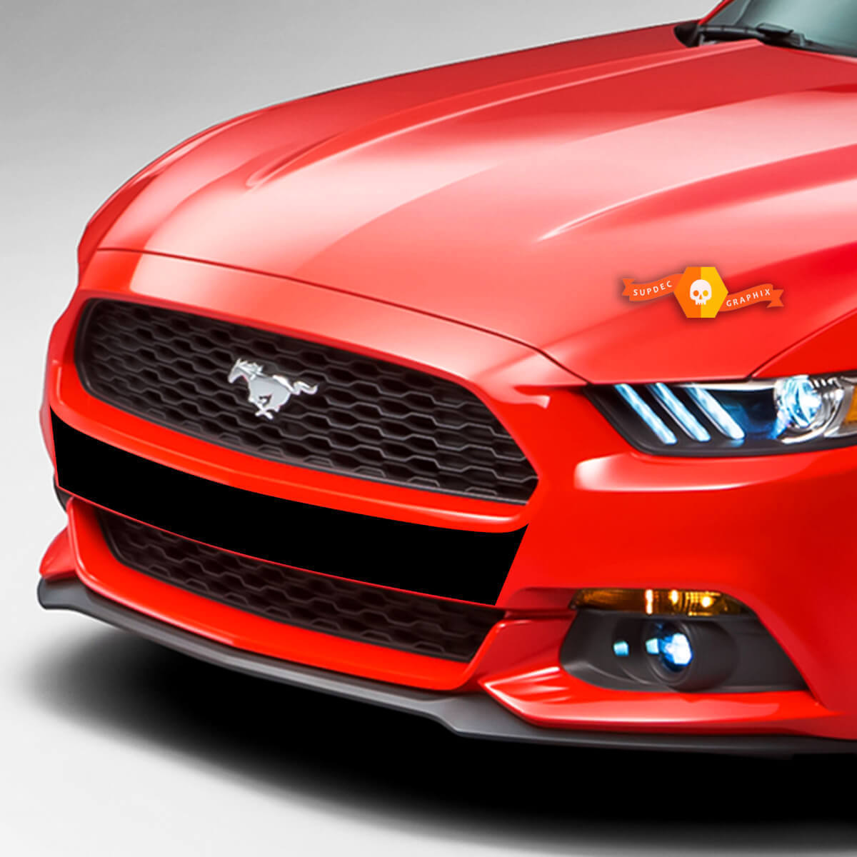 Voorbumper Accentstreep Vinyl Sticker Decal voor Musclecar Musclecarmodel 2015-2020