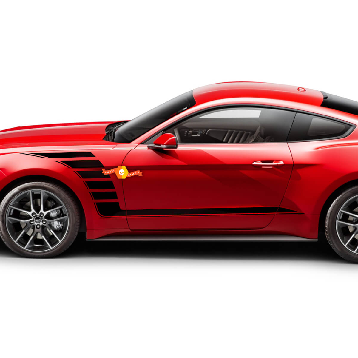 Strobe voorpaneelstickers geschikt voor Ford Mustang 2005-2024 vinylstickers
