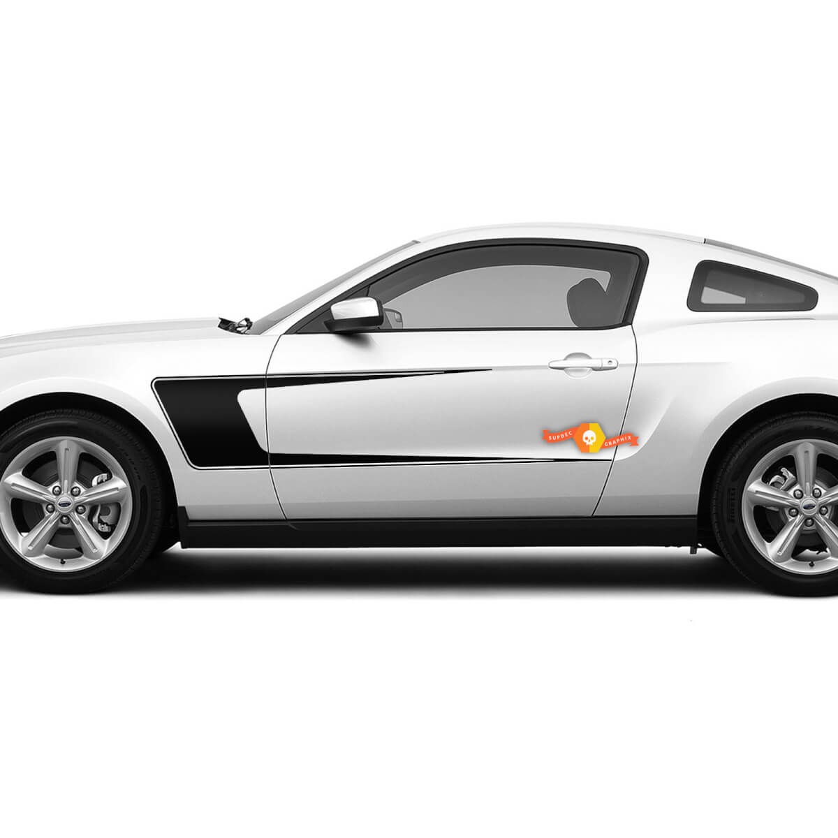 Zijdeuren Accent C-stijl strepenstickers voor Ford Mustang 2005-2024 vinylstickers graphics
