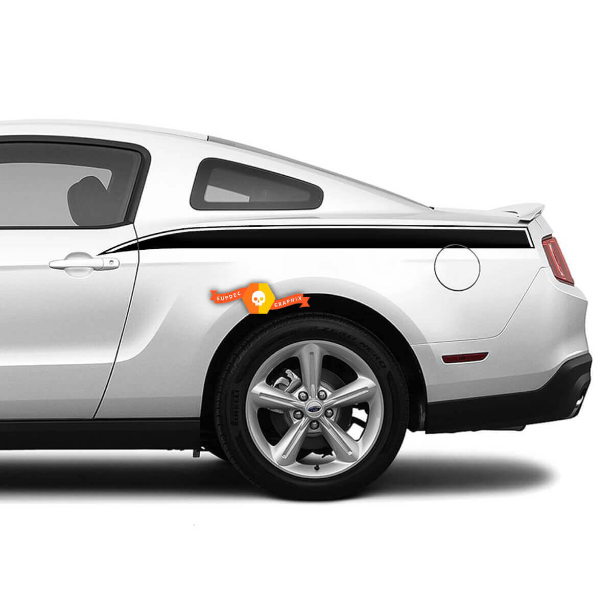 FORD MUSTANG 2005 - 2020 ACHTERZIJDE STREPEN