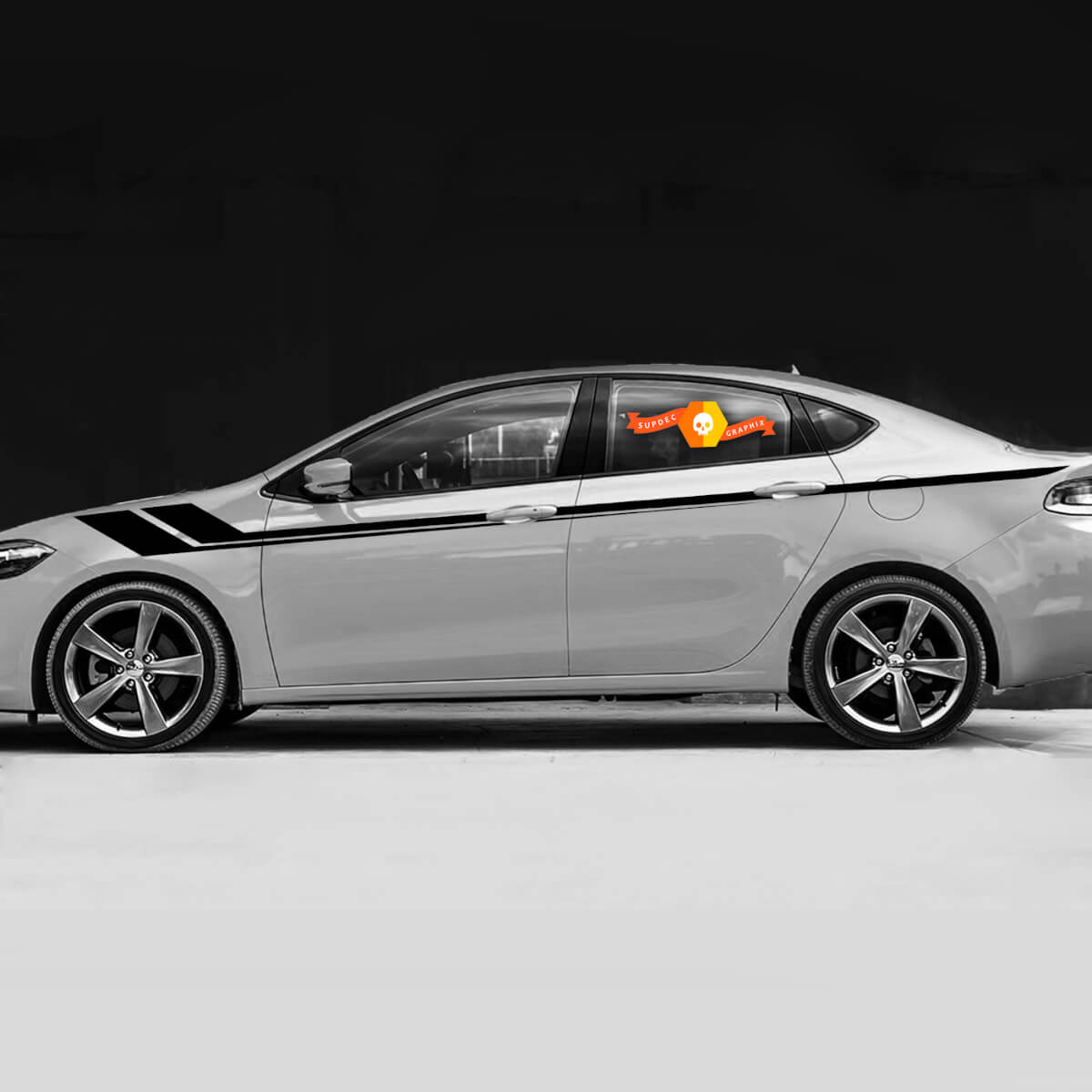 Hash Fender en deuren strepen voor Dodge DART 2013-2018 stickers stickers
