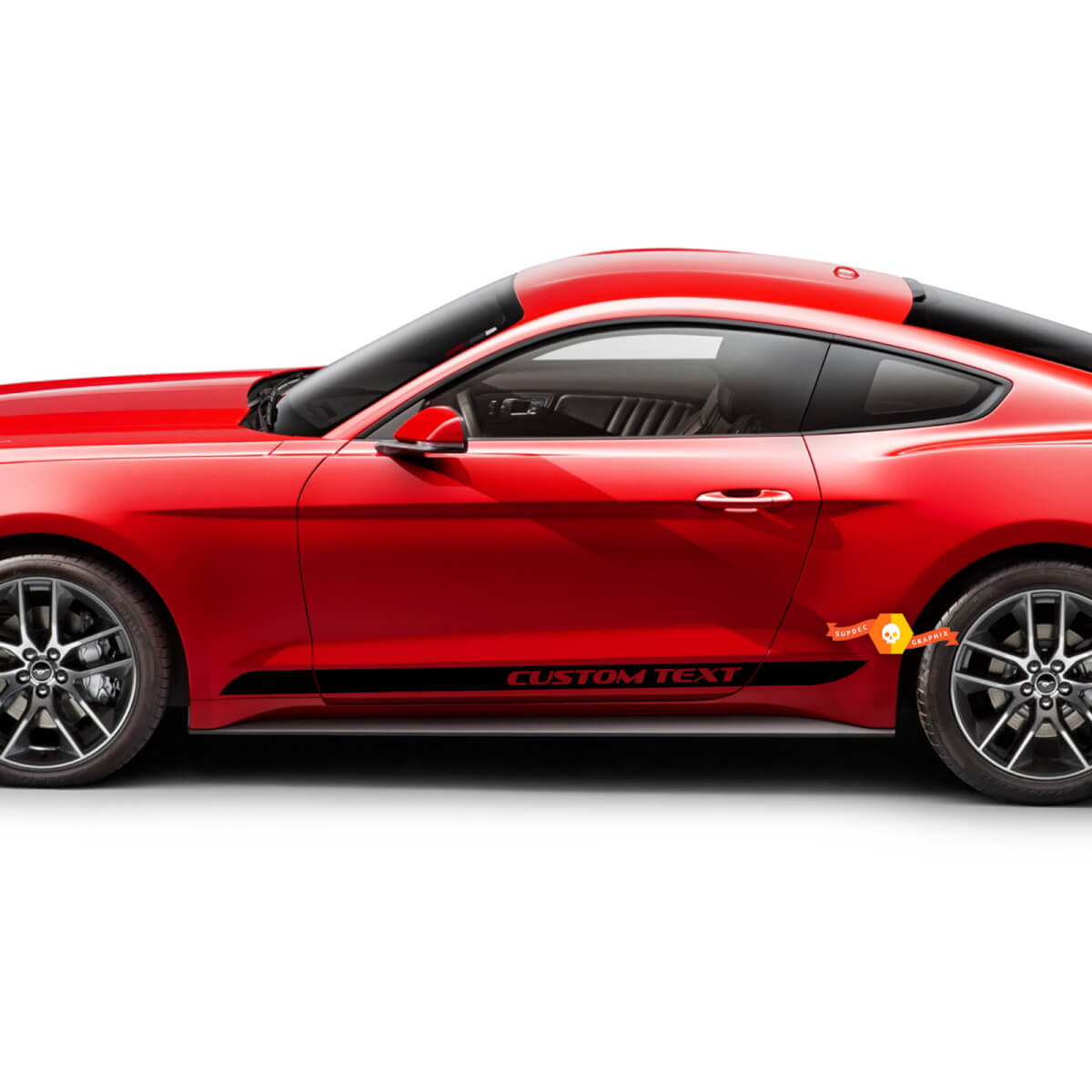 Onderste deur zijpaneel strepen stickers stickers voor Ford Mustang
