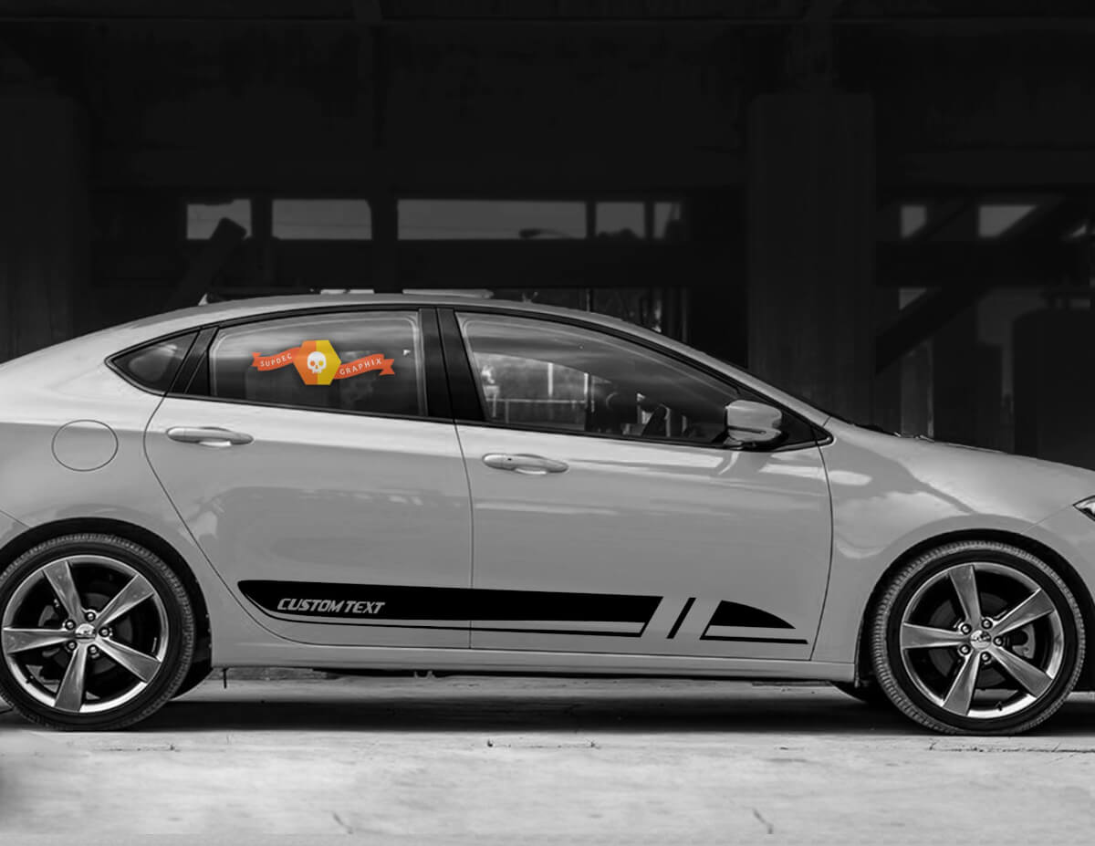 Onderzijde deur dorpel zijstrepen 5 voor Dodge Dart