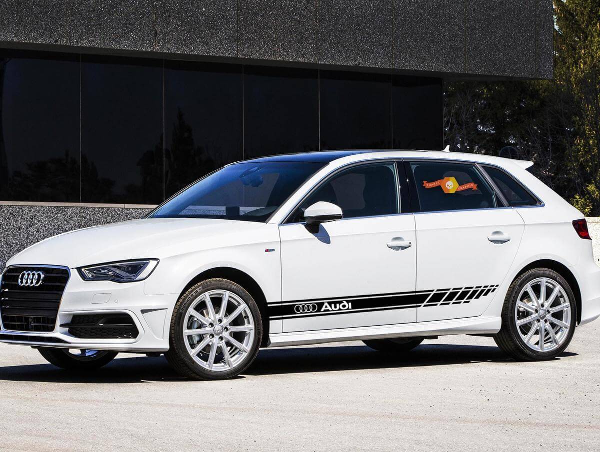  Racing Style Zijkstreep Vinyl Decal Kit voor Audi A5